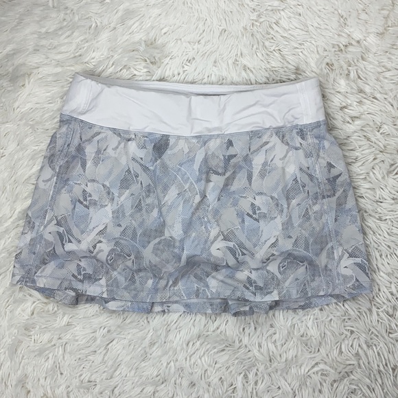 lululemon athletica Pants - Lululemon Pace Rival Skirt (Tall) *No Panels Jasmine White Multi / White